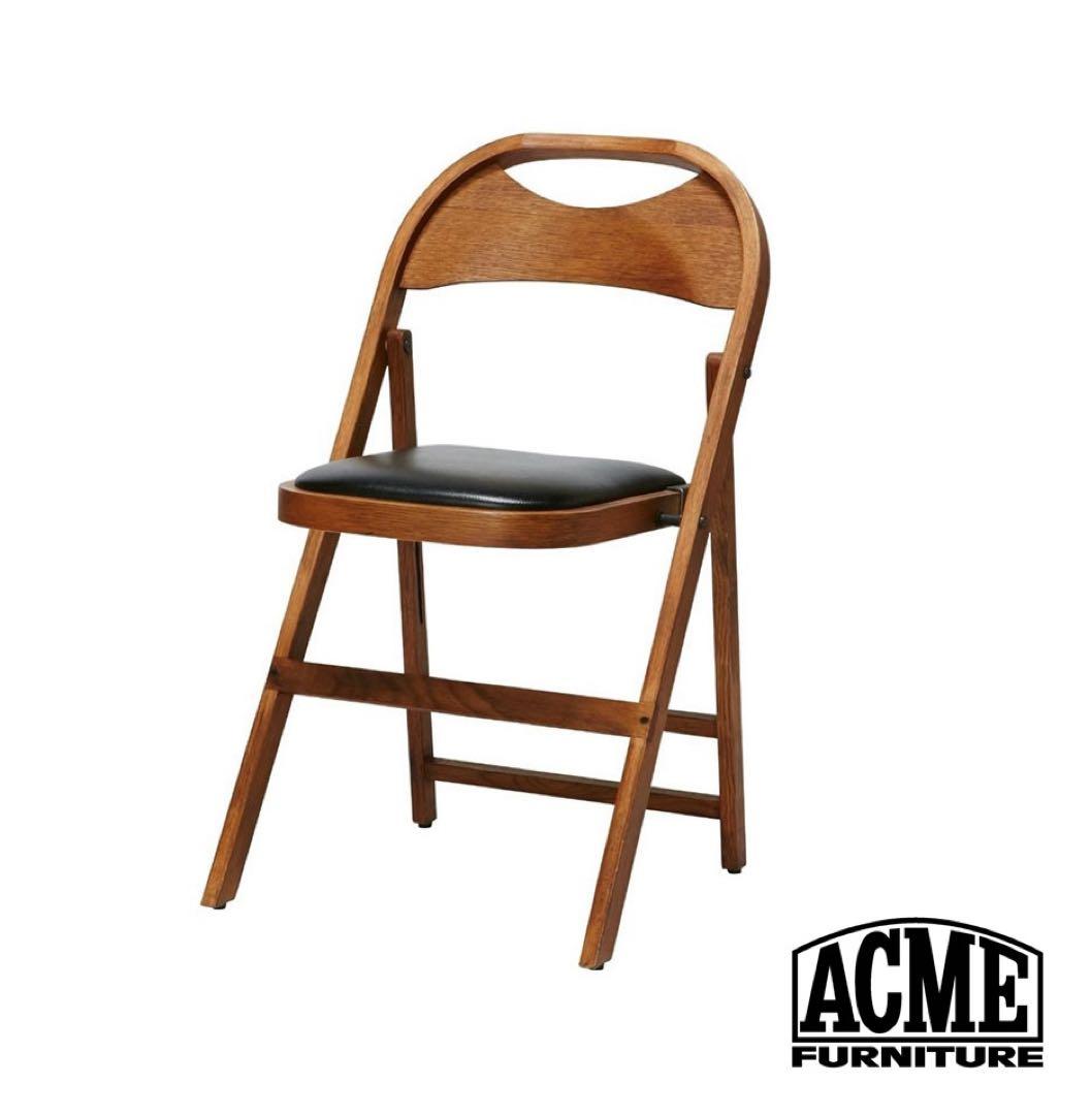 【送料込みお得】ACME Furniture CULVER CHAIR 折り畳み ミヤコ商事 ACME Furniture カルバー 折り畳みチェア 幅435×奥行485×高