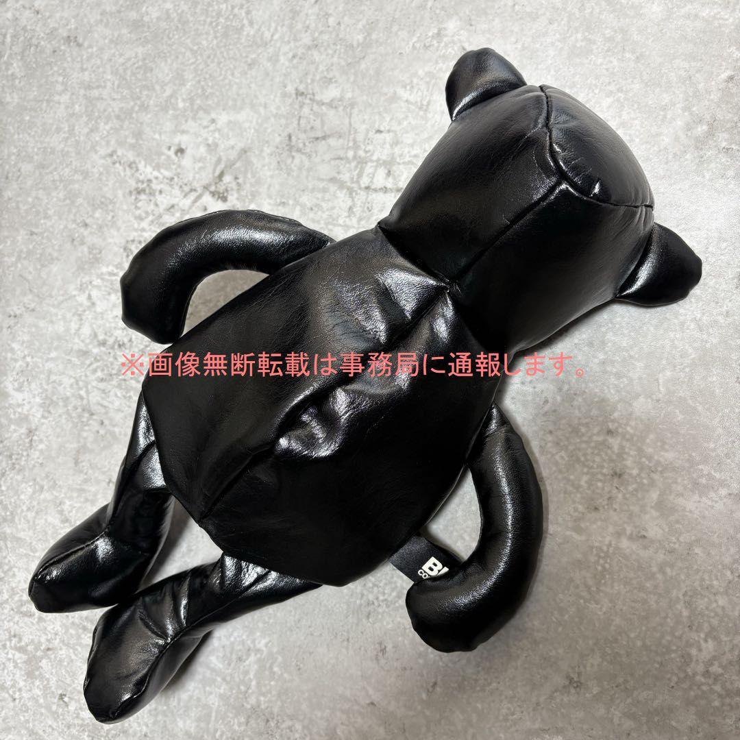 ブラック コムデギャルソン フェイク レザー クマ バッグ/ポーチ ベアー