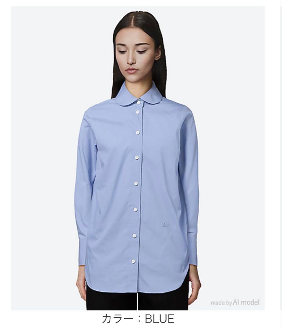 美品 MADISONBLUE ビッグラウンドカラーシャツ 白 マディソン 完売