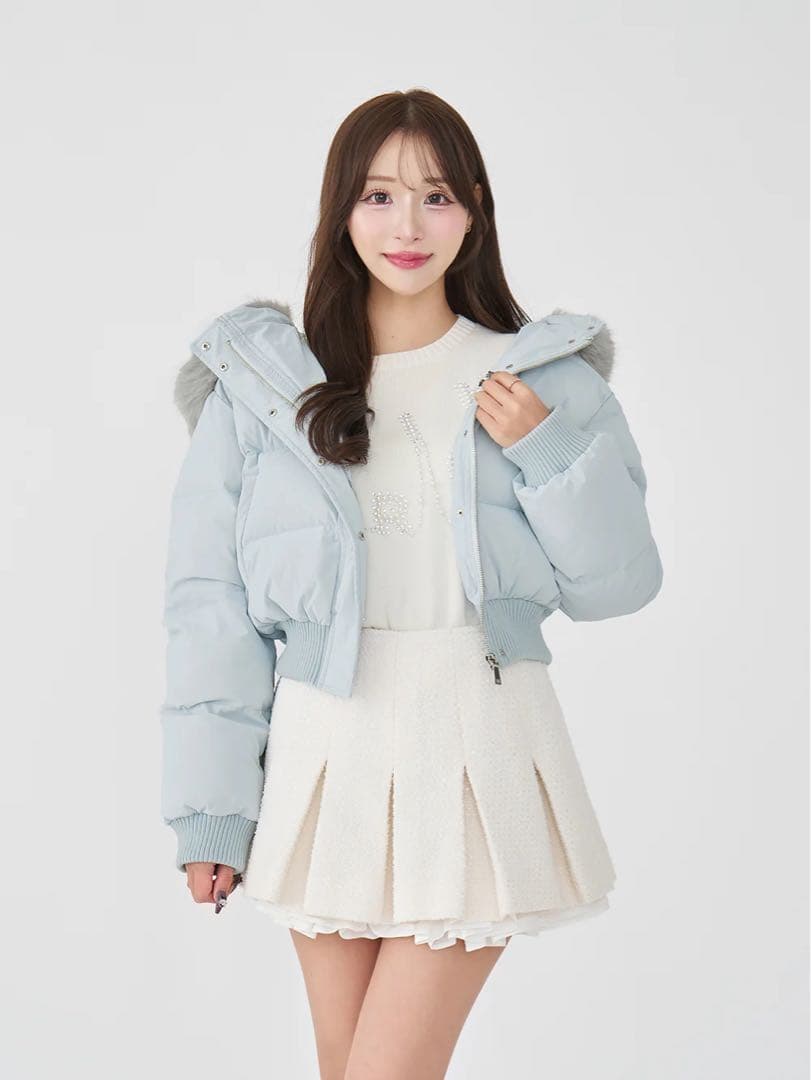 レディショートダウンジャケット