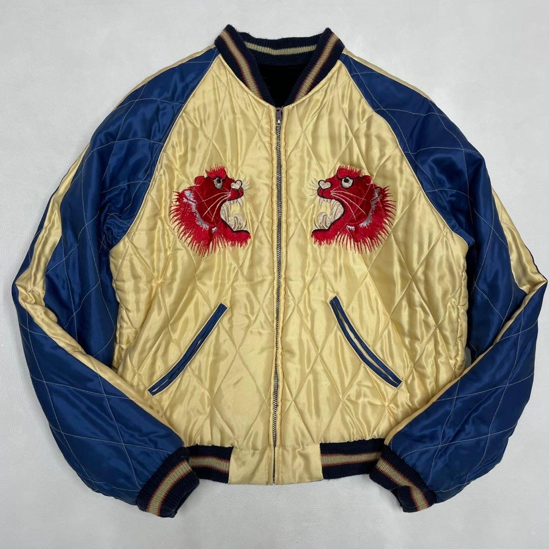 希少 東洋 赤虎×スカル 別珍 スカジャン リバーシブル TT11783 - メルカリ