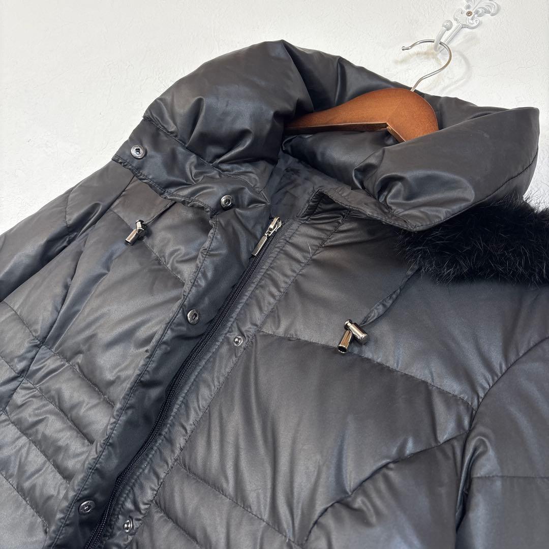 美品 大きいサイズ LABELDA ラビットファー ダウンコート 17号 - メルカリ