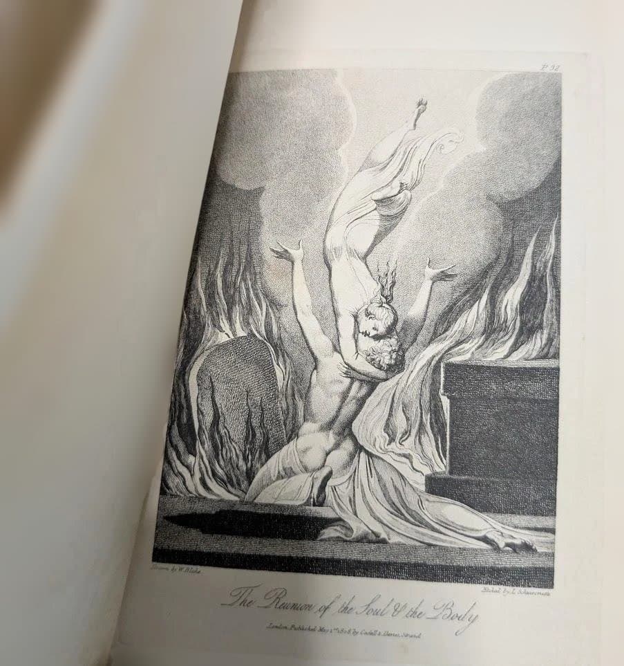 ☆希少 ☆ウィリアム・ブレイク☆挿画本 The Grave☆銅版画 13点☆