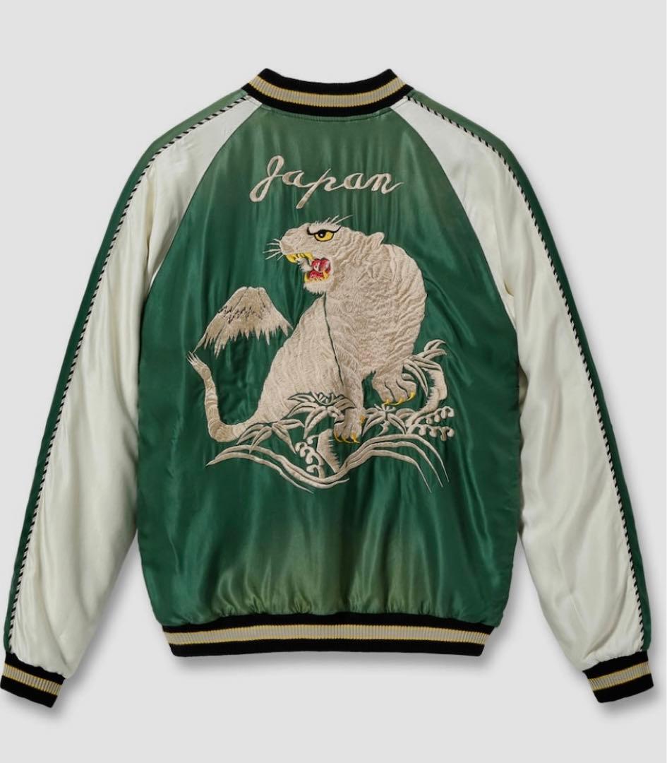 テーラー東洋 50'sヴィンテージ加工 ホワイトタイガー スカジャン