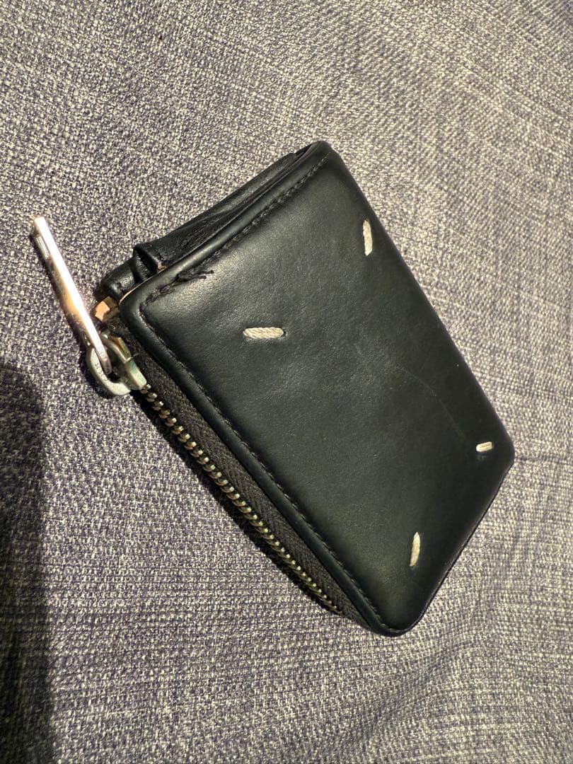 マルジェラ　レザーケース黒　キーチェーン付き