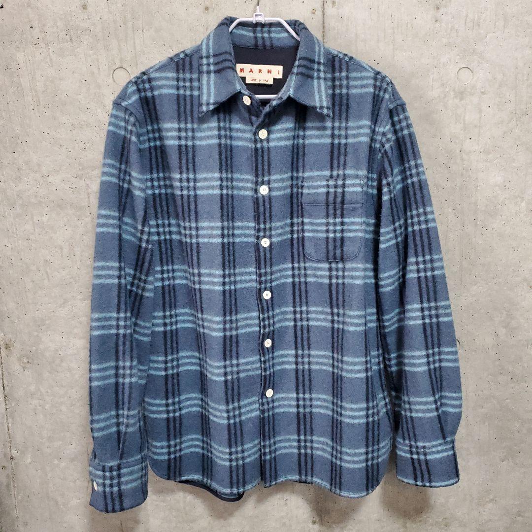MARNI】 マルニ パイルチェックシャツ - メルカリ