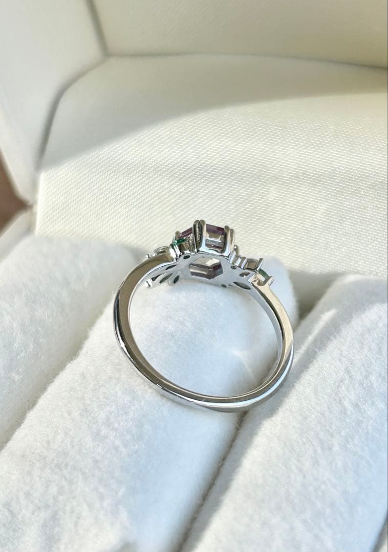 未使用◇アレキサンドライト＆モスアゲートリング 約11号 - メルカリ