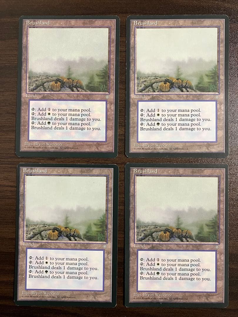 オ*シ様 Brushland 低木林地 アイスエイジ版4枚セット