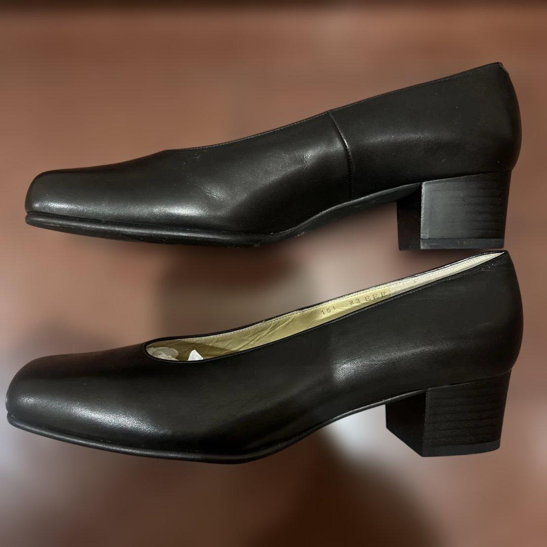 黒パンプス 銀座かねまつ 23㎝ - メルカリ