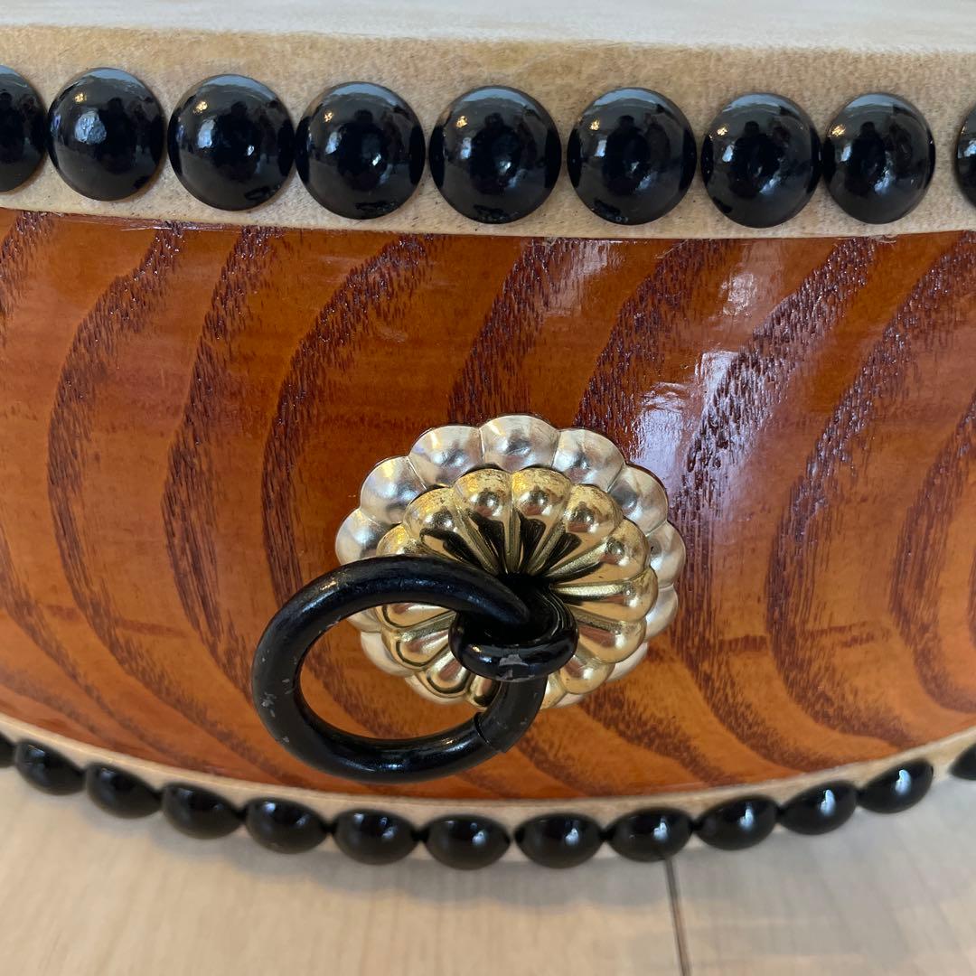 和太鼓 平太鼓 33cm 1尺1寸 和楽器 上鳴 日本製 くりぬき 本革 - メルカリ