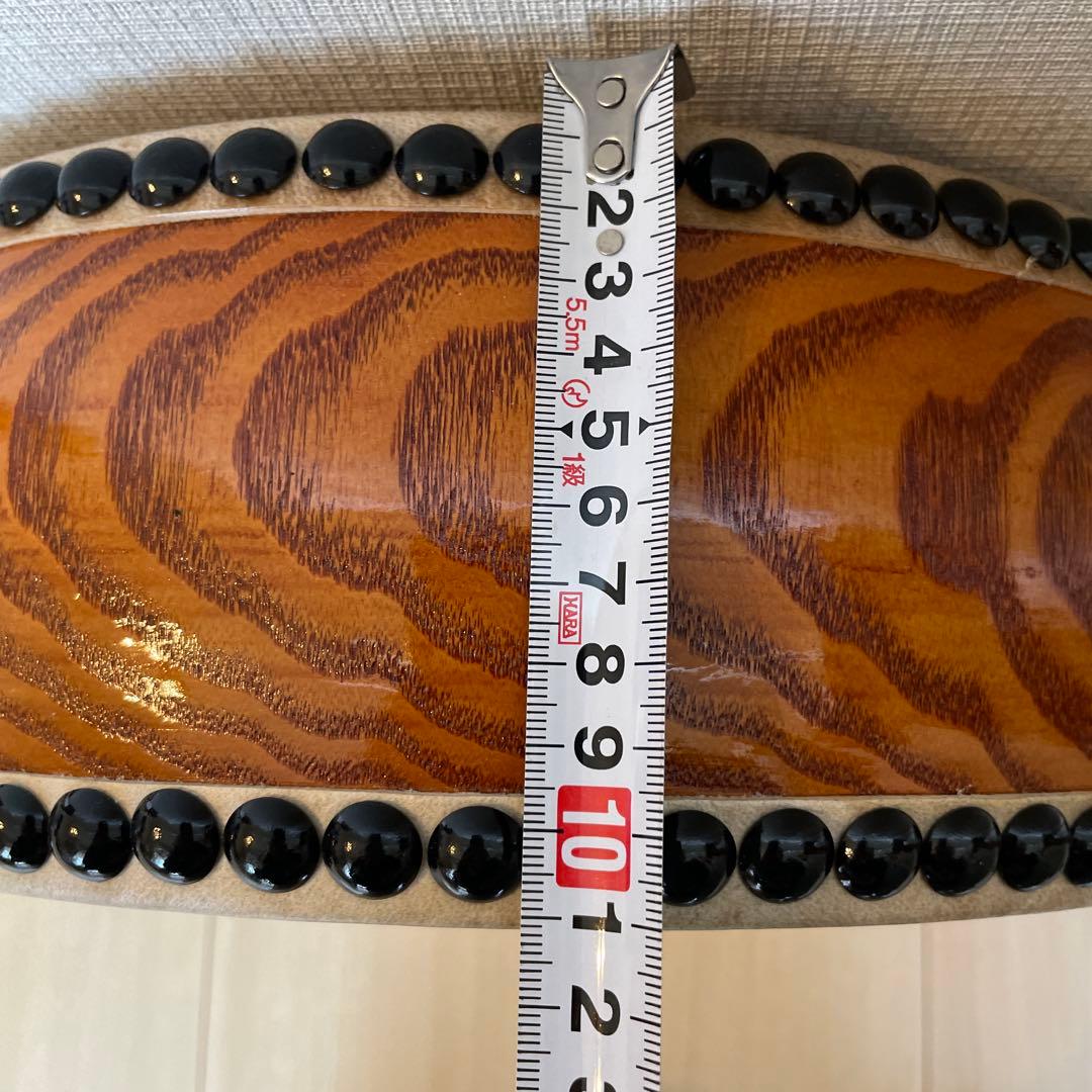 和太鼓 平太鼓 33cm 1尺1寸 和楽器 上鳴 日本製 くりぬき 本革 - メルカリ