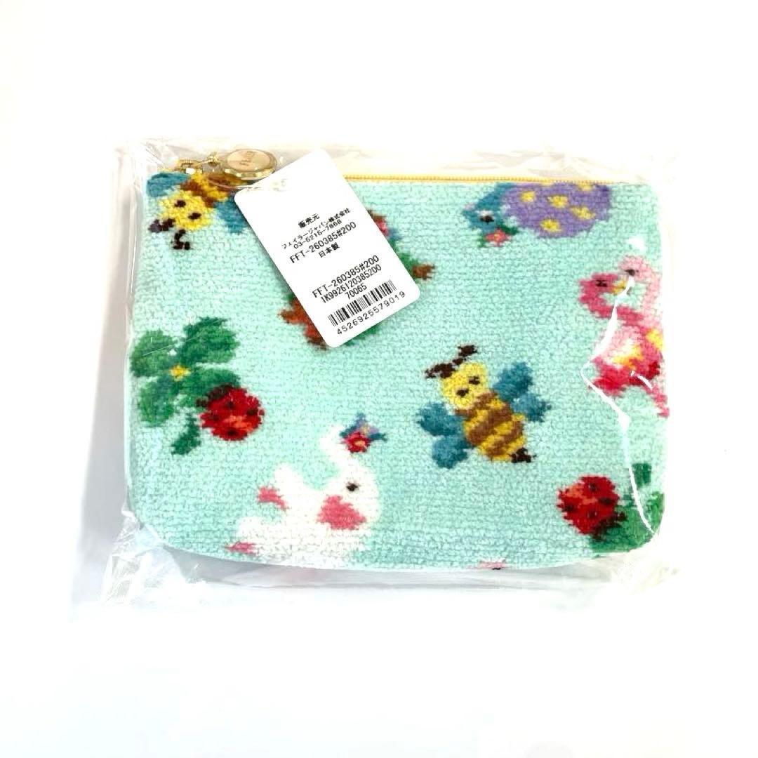 フェイラー 神崎恵 ファンキーフォーチュン ポーチ グリーン 新品