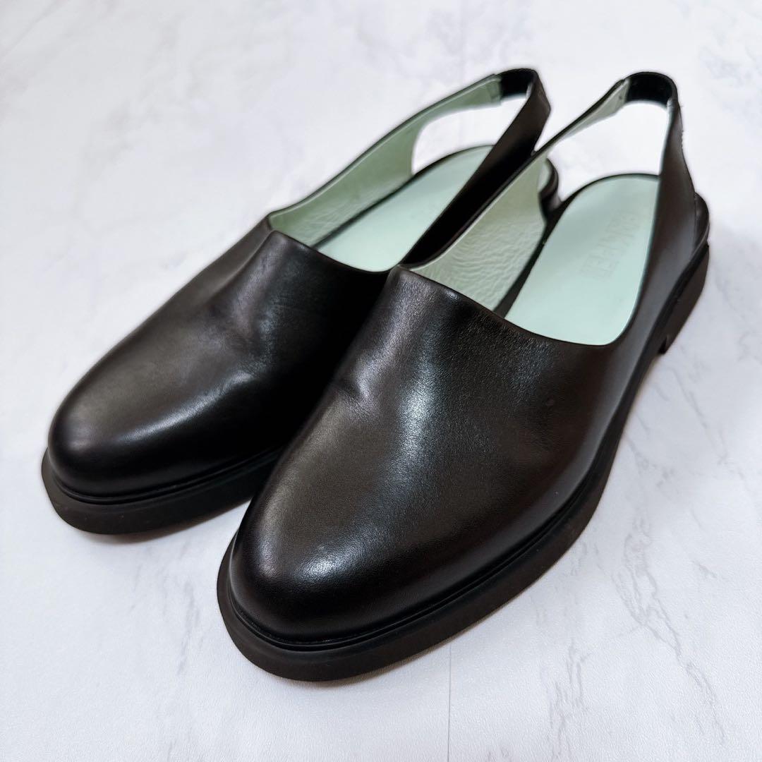 極美品✨カンペール IMAN 本革 レザー 黒 スリッポン 36 S11559365