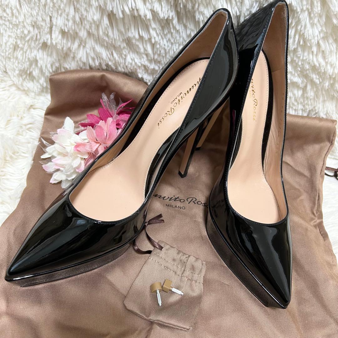 【美品】Gianvito Rossi ジャンヴィトロッシ ハイヒール パンプス