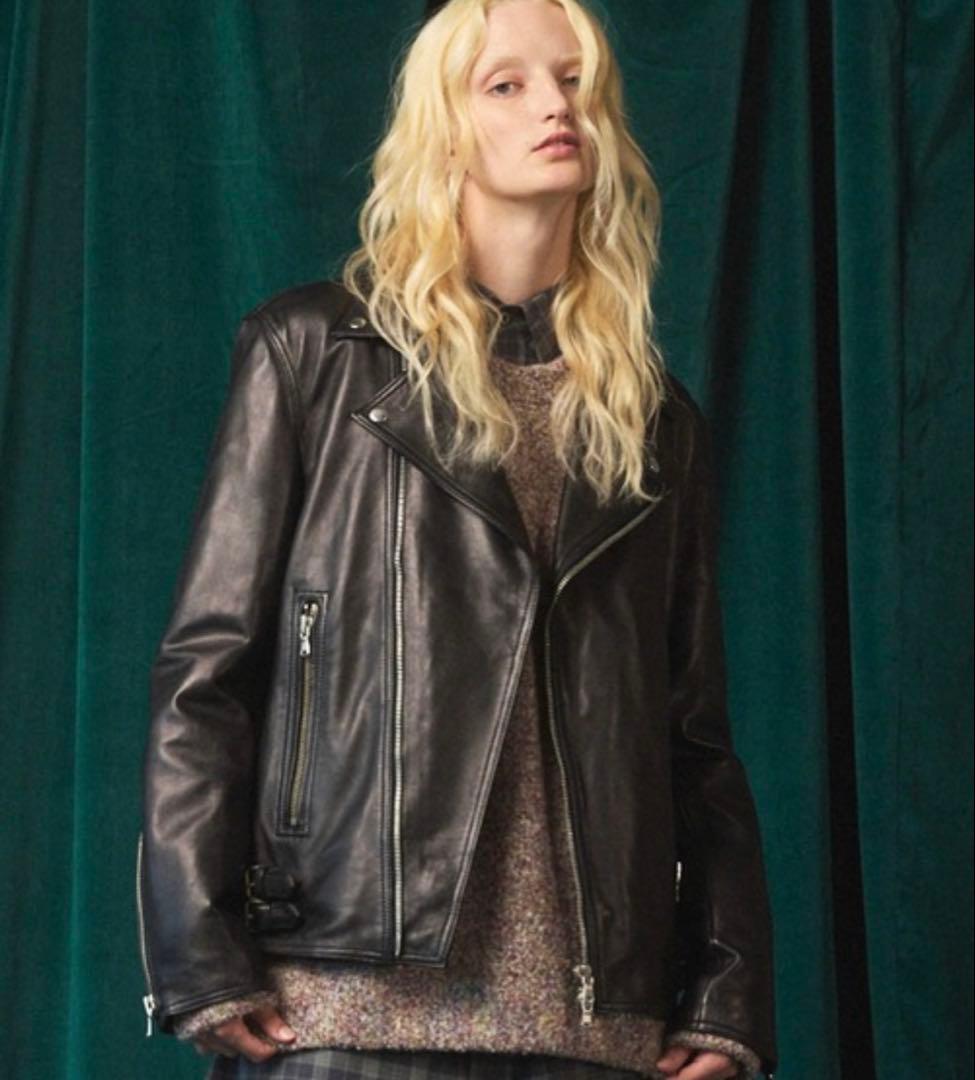 MAISON SPECIAL本革シープレザーダブルライダースジャケット