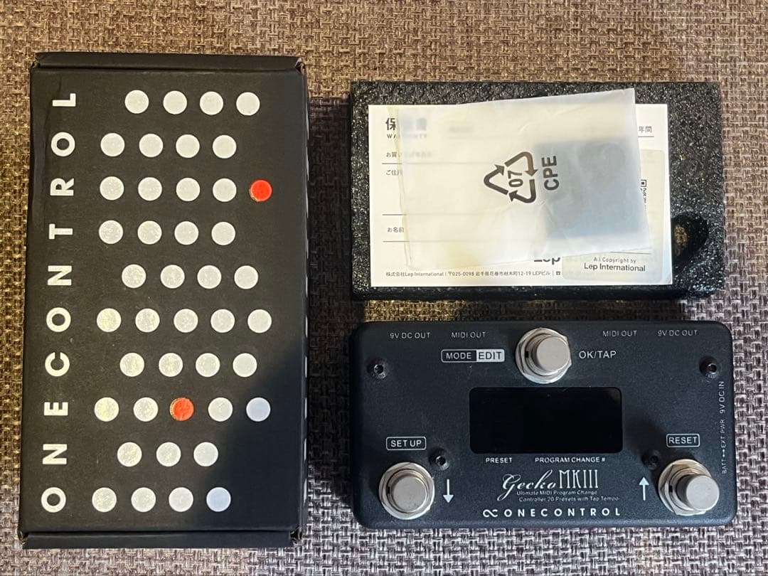 One Control Gecko MkIII MK3 MIDIコントローラー