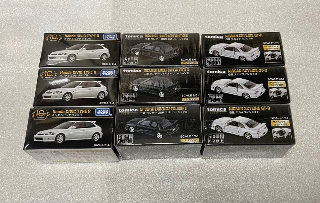 タカラトミーモールオリジナル トミカプレミアム 10周年記念特別復刻商品　3種