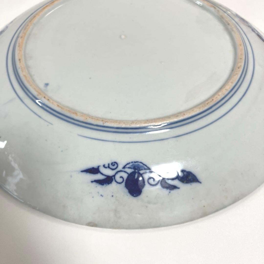 古伊万里？ イゲ皿 松竹梅紋 染付印判 大皿 - メルカリ