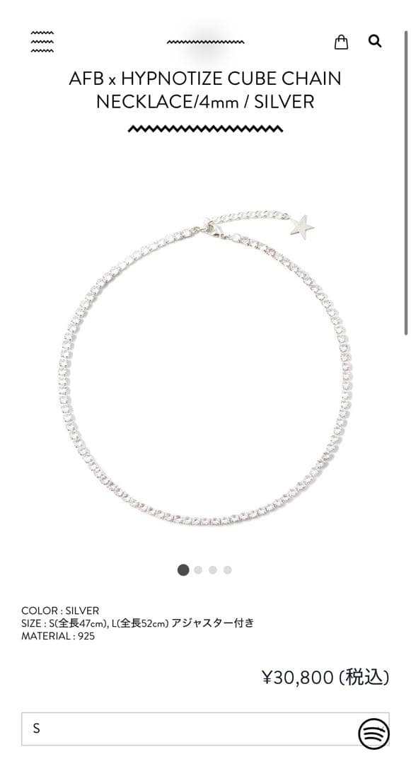 アクセサリー AFB x HYPNOTIZE CUBE CHAIN NECKLACE 810fEfoZSEL._AC_UY1000_.jpg