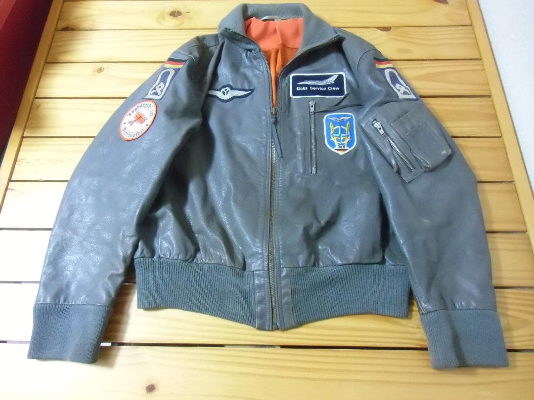 ＢＷドイツ軍/連邦軍＊空軍＊官給品＊日本人サイズ＊革/レザージャケット（実物）