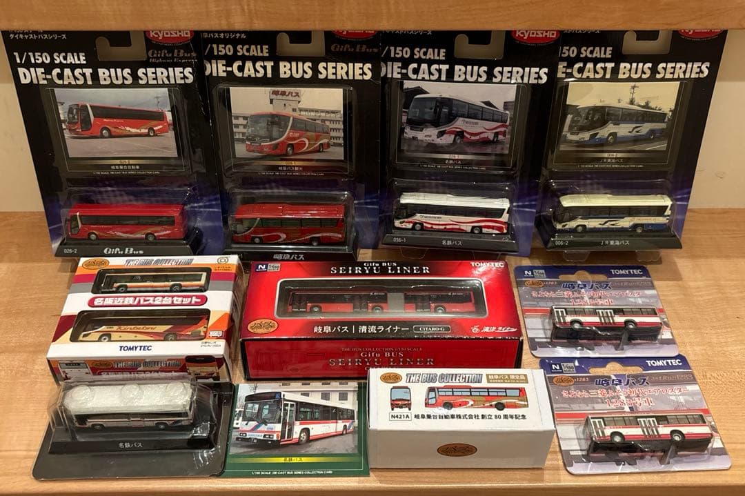 Nゲージ　トミーテックバスコレクション　岐阜・名鉄・JR東海・名阪近鉄バスセット