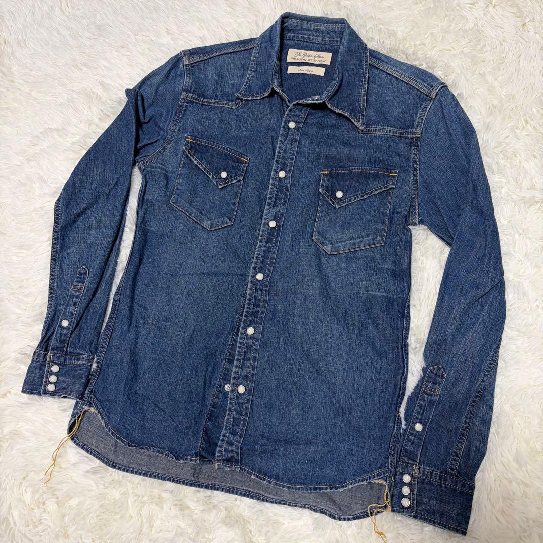 美品　REMI RELIEF デニムウェスタンシャツ L