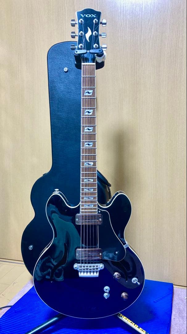 Vox ギター VIRAGE セミホロウ DCブラック 専用 ケース付き