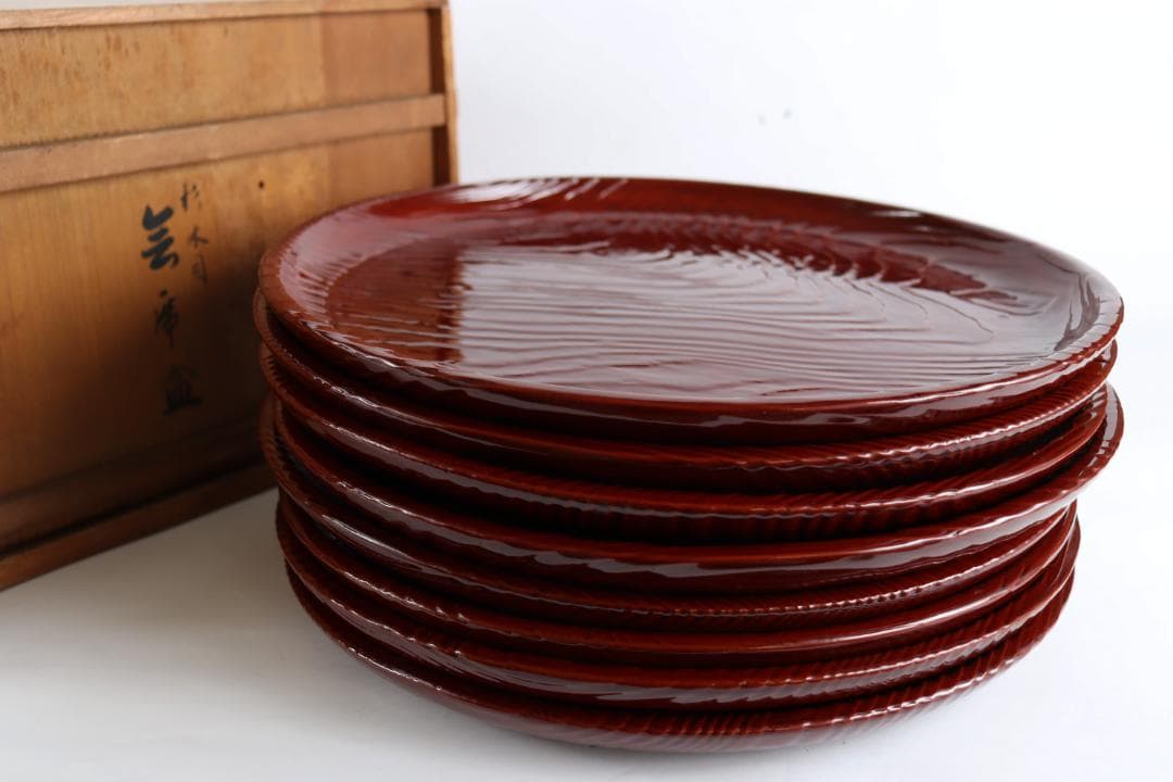 茶道具 平安吉象堂 杉木目 会席盆 丸盆 八枚 共箱 楽天市場】【4日20時から4時間限定全品10%OFF】 尺八 54cm 大きい 木製