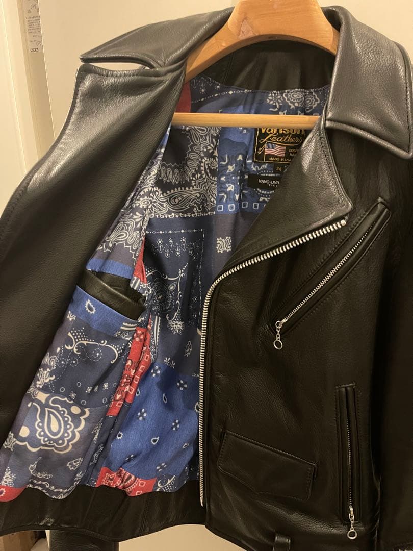 VANSONダブルライダース サイズS ナノユニバース別注 - メルカリ