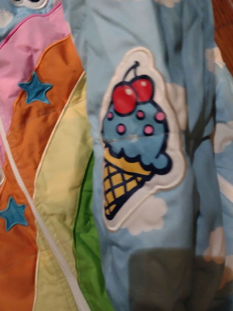 ナルミヤインターナショナルエンジェルブルーリバーシブルブルゾン