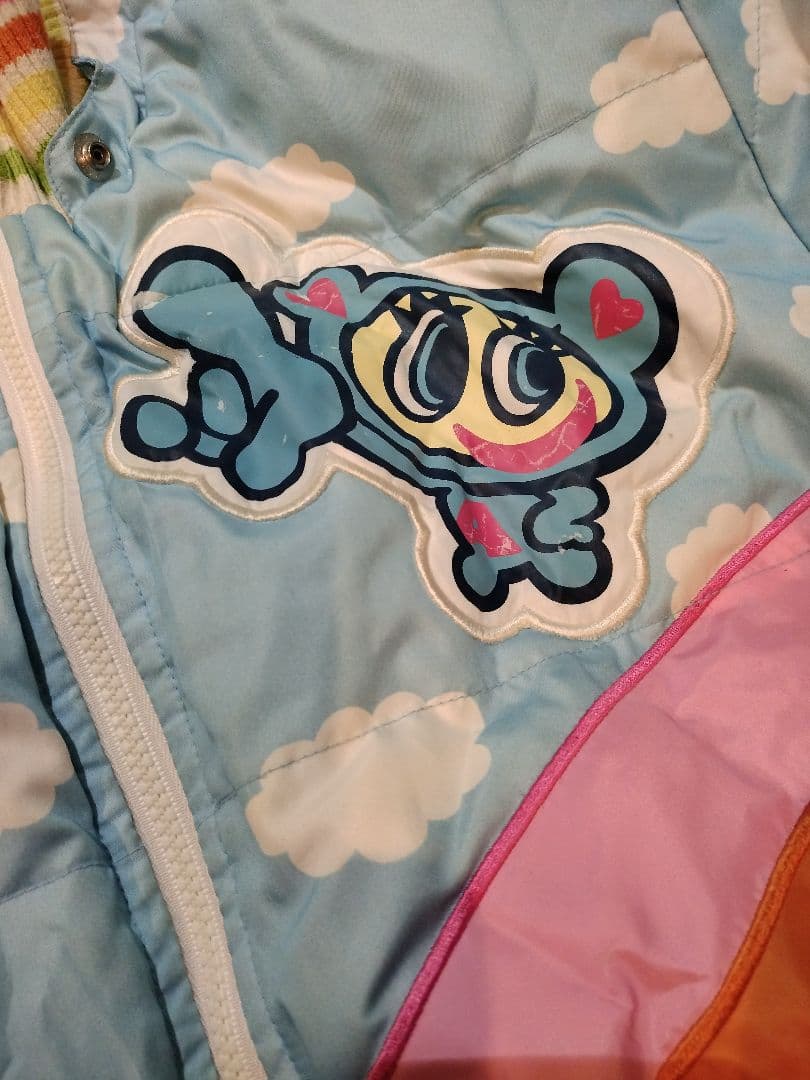 ナルミヤインターナショナルエンジェルブルーリバーシブルブルゾン