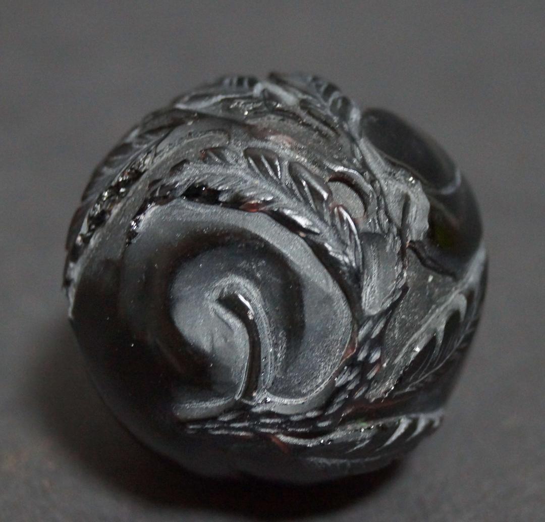 清 天然紫水晶 俏色桃形鼻煙壷 アメジスト嗅ぎタバコ 喫煙具 美しい