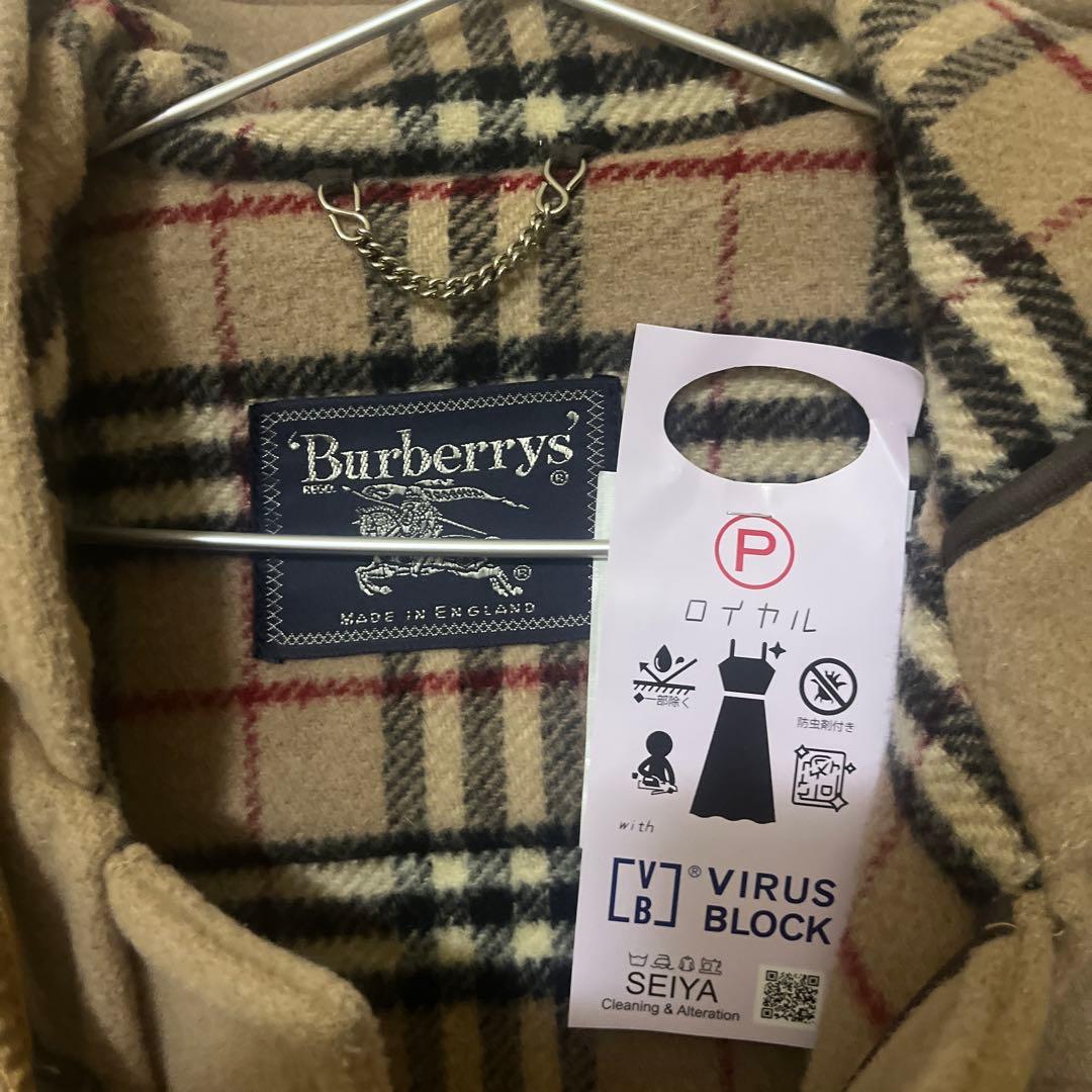 名作 美品 バーバリー 裏地ノバチェック スペシャリティ ダッフル