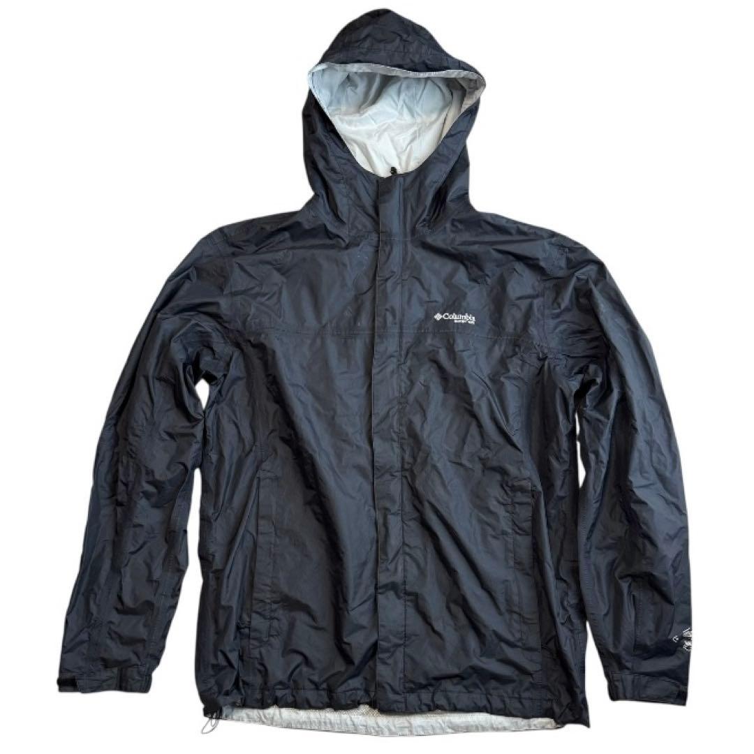 Columbia マウンテンパーカー ナイロンジャケット L 黒 ドローコード