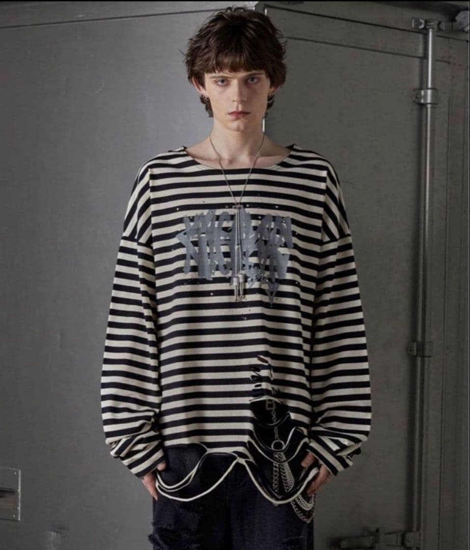 GRANCYボーダーロンT 太ボーダー ロンT メンズ[品番：JG000014363]｜JIGGYS SHOP（ジギーズ