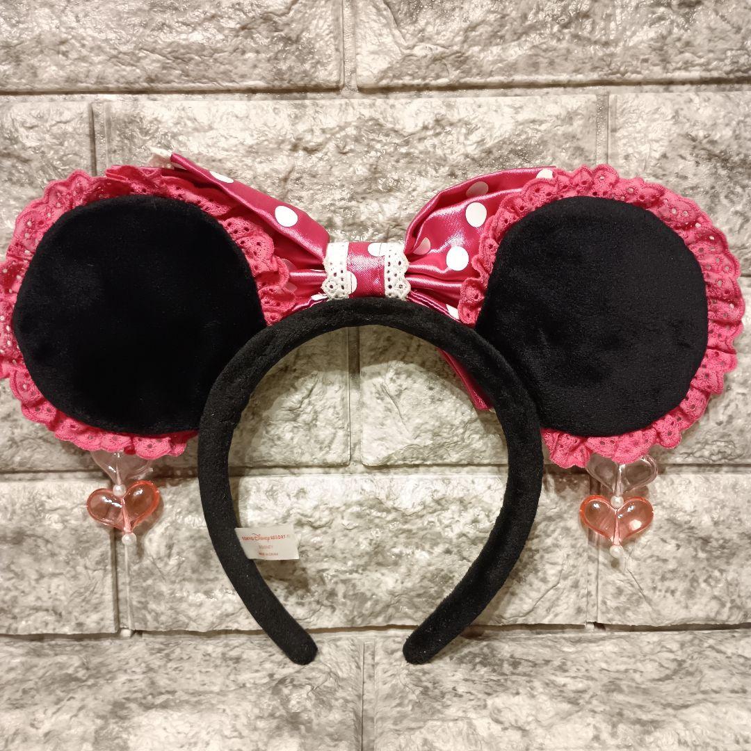 ディズニー 水玉リボンカチューシャ 平成 ギャル イヤリング ミニー