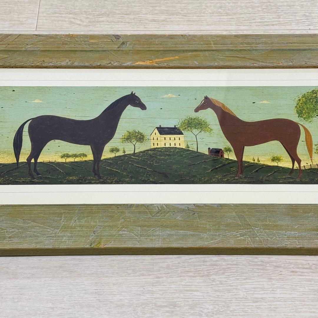 ウォーレン・キンブル ホース アート 絵画 額装 インテリア - メルカリ