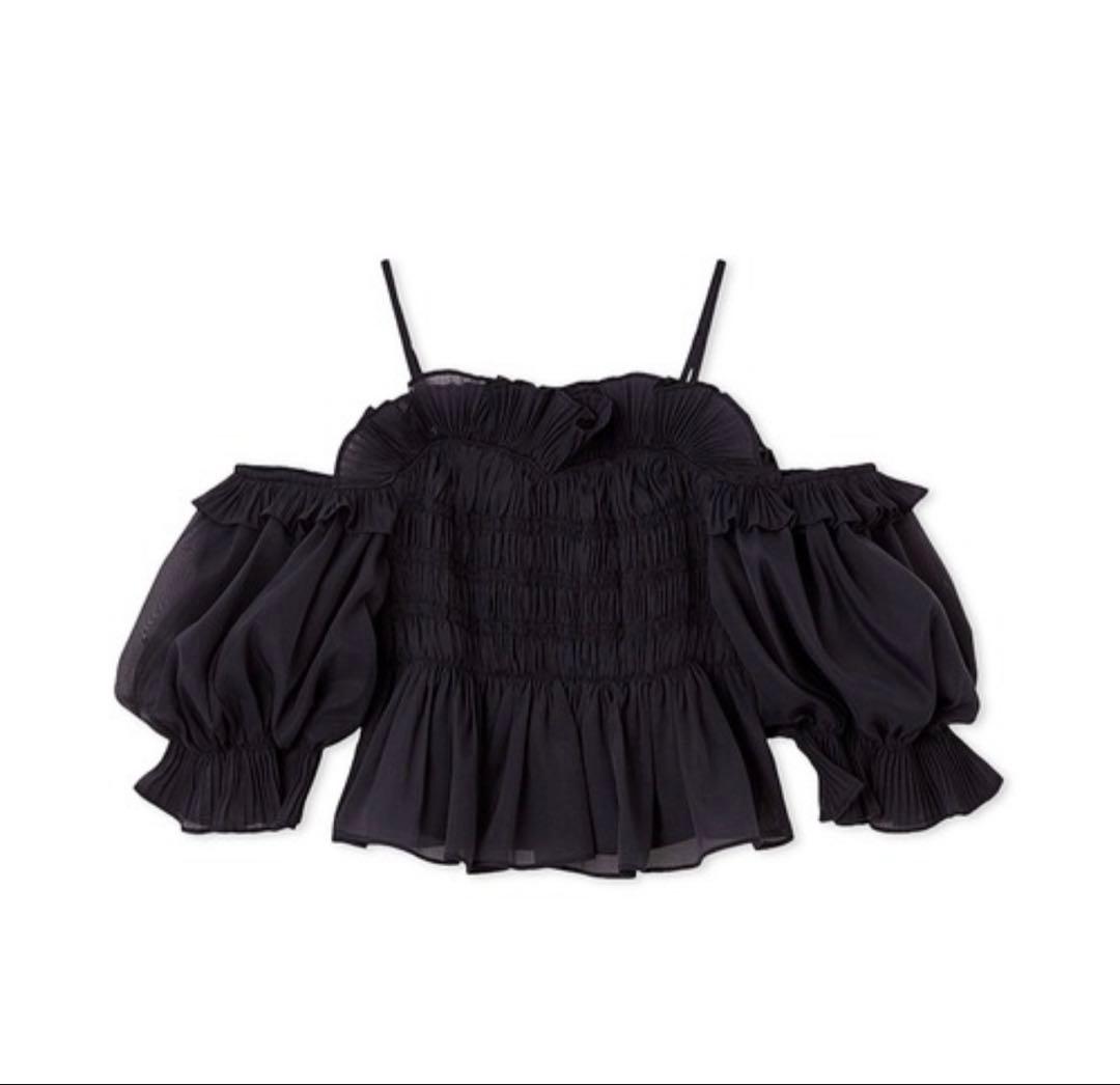 今期　未開封　snidel Sustainableギャザーオフショルブラウス