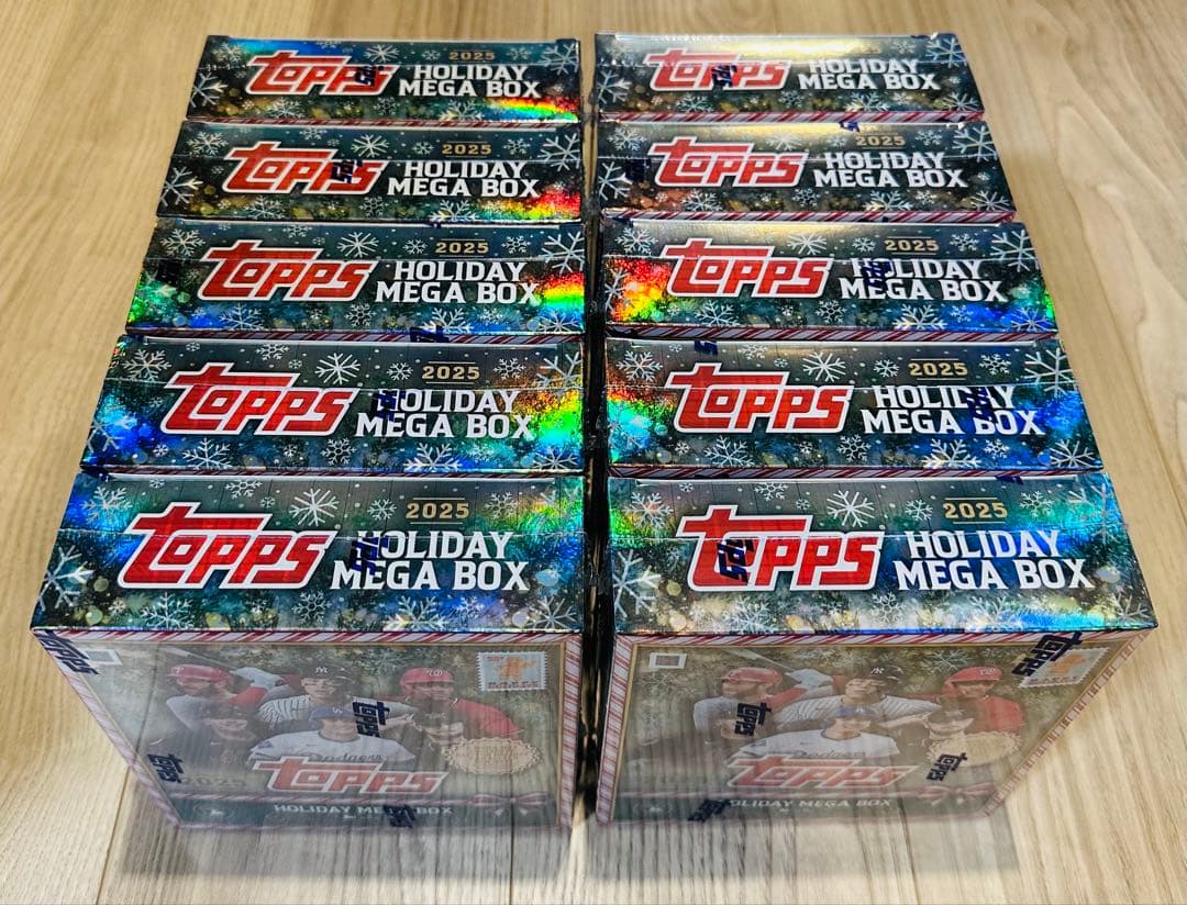 【topps完売品】Topps 2025 Holiday Mega 10箱 2025 Topps Holiday Baseball Mega Box – HOFBC