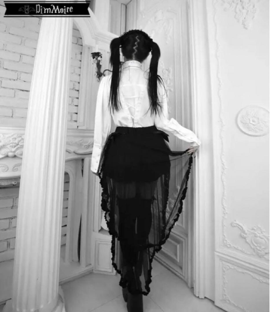 完売 DimMoire ディムモアール おめかし 2way ブラウス 白ホワイト