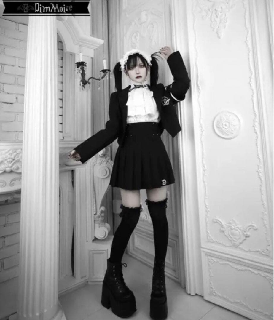 完売 DimMoire ディムモアール おめかし 2way ブラウス 白ホワイト