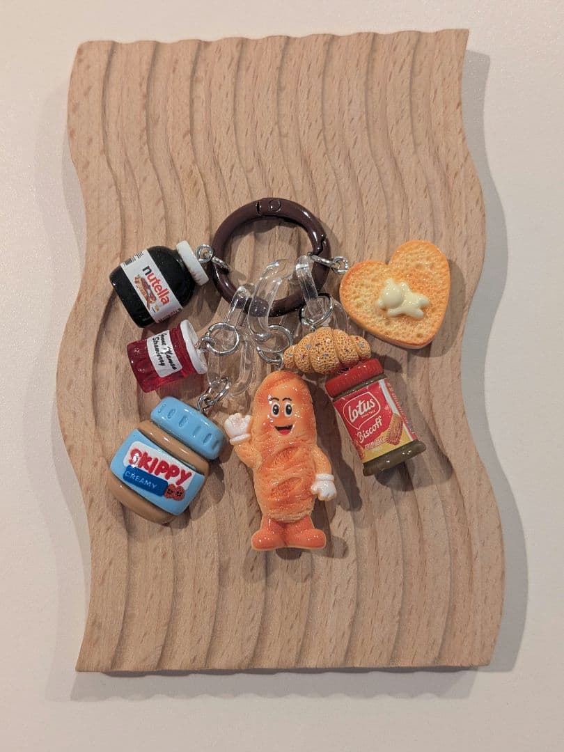 じゃらじゃらキーホルダーmini（A111）パン