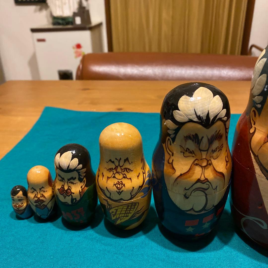 超レア】ロシア製☆マトリョーシカ☆7体 歴代大統領 - メルカリ
