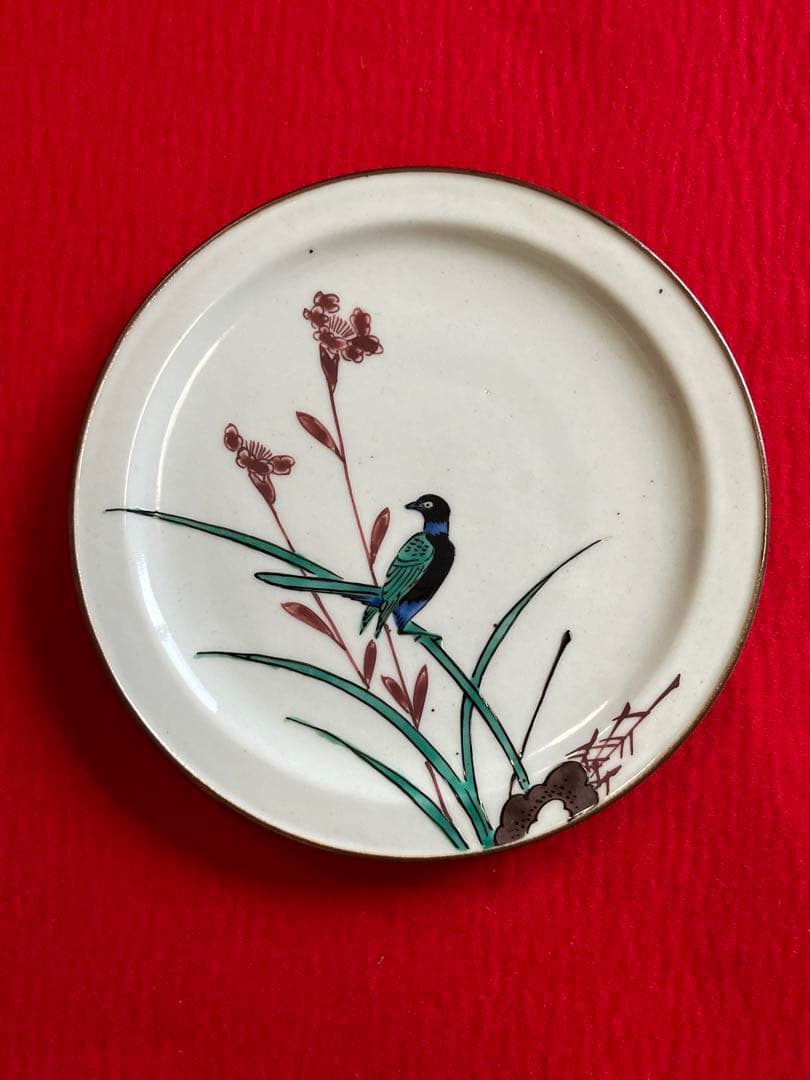 初代 徳田八十吉 古九谷 敬慕 絵変わり 銘々皿 管理T175 共箱付 - メルカリ