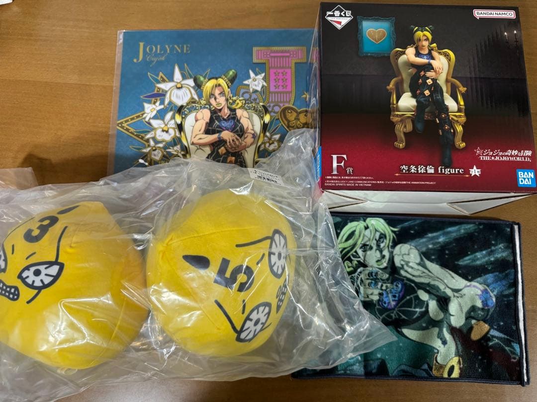 ジョジョ一番くじ　F賞 空条徐倫とG賞 もちもちもっち(S・P) ぬいぐるみ