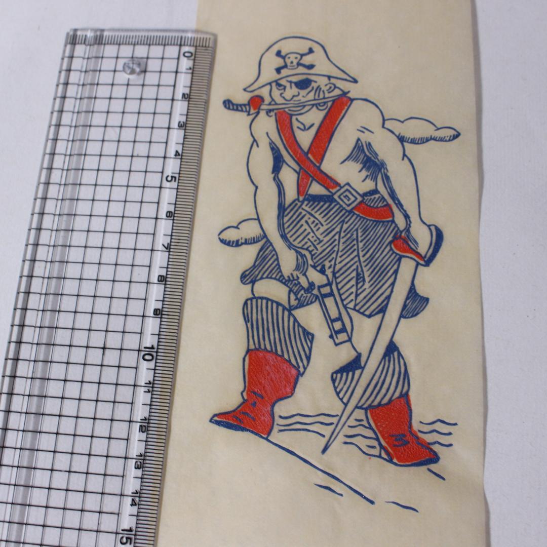 転写紙 転写シート 山田 パイレーツ 海賊 ヴィンテージ アイロン