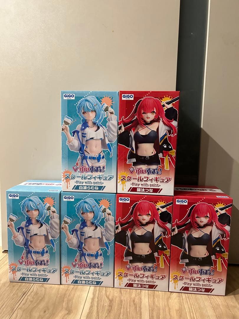 ぶいすぽっ！　猫汰つな、白波らむね　スケールフィギュア　２点　　6点セット
