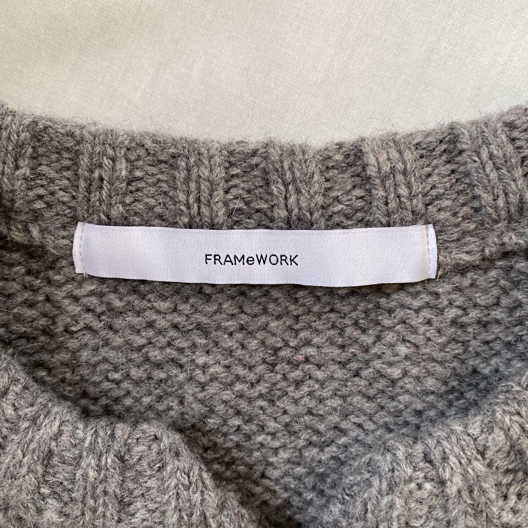 FRAMeWORK フレームワーク ジャガードZIPカーディガン - メルカリ