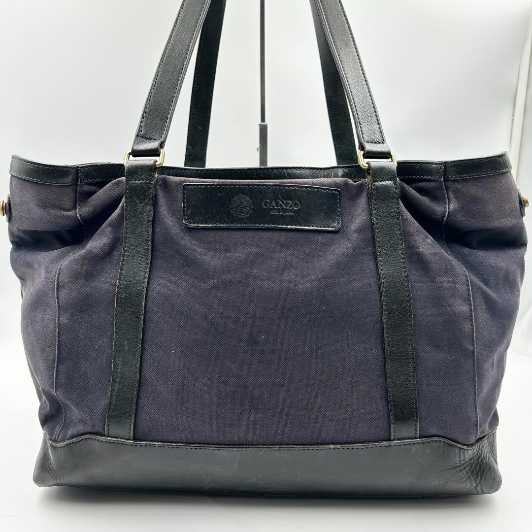 希少✨ GANZO ガンゾ トートバッグ A4収納可 レザー 肩掛け 大容量 ガンゾ トートバッグ SACCHETTO IV トートバッグ縦 GANZO 57821
