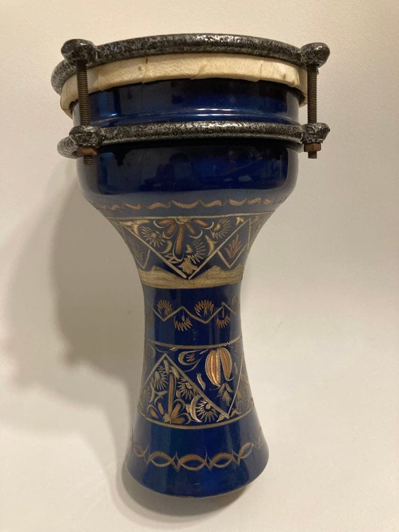 手彫り装飾　銅製　ダラブッカ　ミニサイズ　アンティーク楽器 手彫り装飾 銅製 ダラブッカ ミニサイズ アンティーク楽器